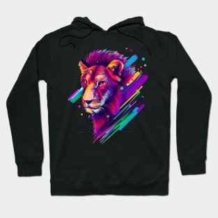 Psychedelic Lion Face Hoodie